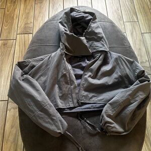 Forever 21 Charcoal Cropped Jacket